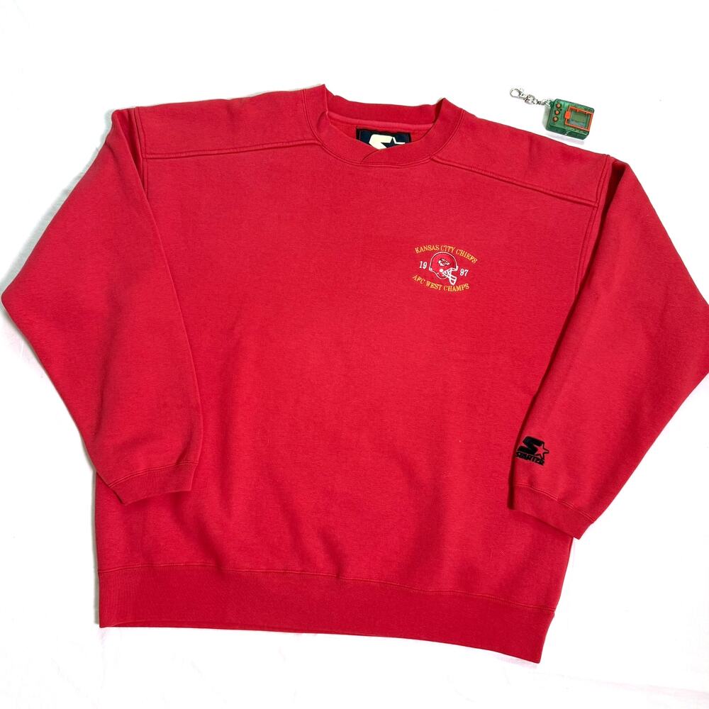 Vintage Kansas City Chiefs Starter 90's Embroidered Sweatshirt - XL